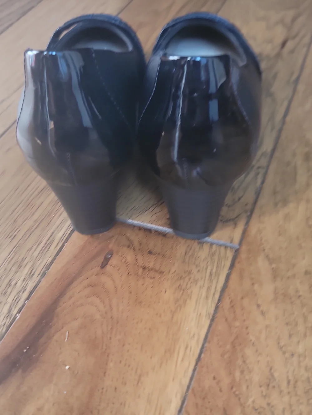 Clarks Collection Black Leather Ballet Flats